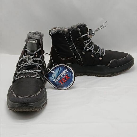 Josef Seibel Romika Winter Hiking Boots Women’s 37 US 6.5 Black Waterproof Fur - Picture 5 of 12